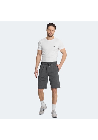 Slazenger NASIM Erkek Cepli Koyu Gri Şort