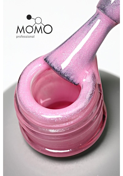Momo Professional Kalıcı Oje S007 Simli Açık Pembe 14 Ml