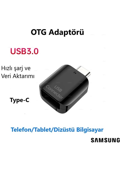 Samsung Uyumlu Type-c To Usba 3.0 Otg Dönüştürücü İthalatçı Garantili