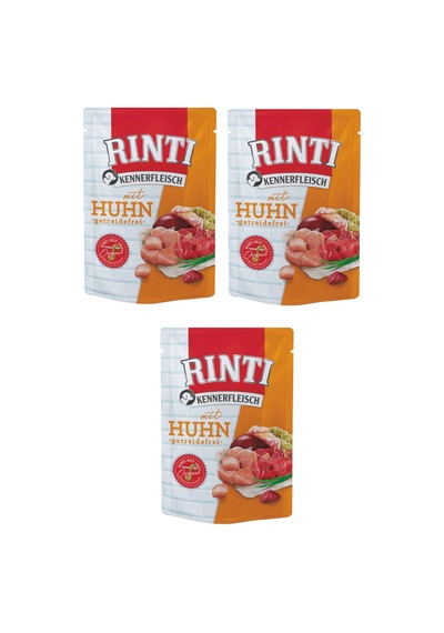 Rinti Pouch Tavuklu Köpek Yaş Mama 3 x 400 G