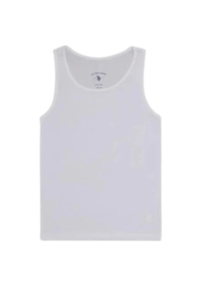 U.S. Polo Assn. U.s. Polo Kız Çocuk Basic Kalın Askılı Atlet 1673 Beyaz Beyaz