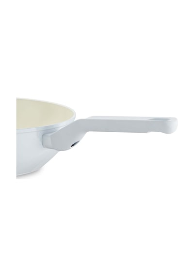 Jumbo Swiss Crystal Light Grey Wok Tava 28 Cm Gri