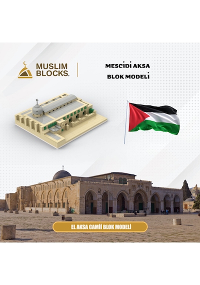 Mescidi Aksa Blok Modeli İslami Yapı Oyuncağı
