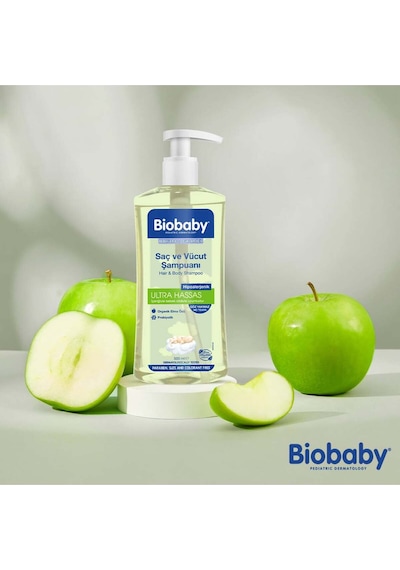 Biobaby Ultra Hassas Saç Ve Vücut Şampuanı 500 ml Prebiyotik Alman Papatyası - Organik Içerik