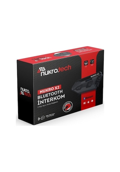Nukro X2 Bluetooth Intercom Seti