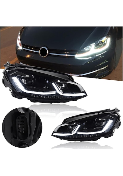 Volksvagen Golf 7 Mk7 2013-2016 J Dizayn Ön Far