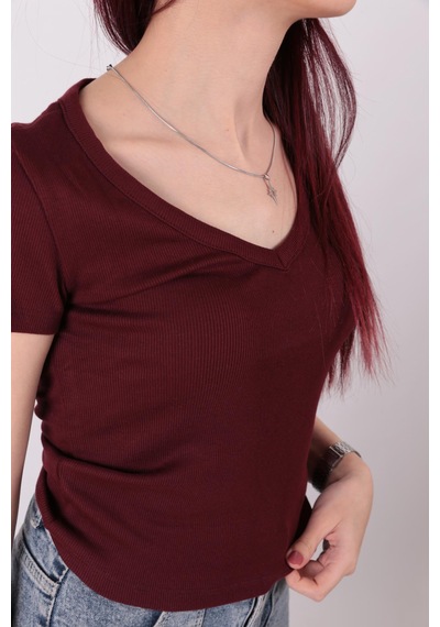 Busem S0016727 Kadın Bluz Bordo