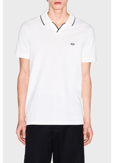 Armani Exchange Erkek Polo Xm002401 Af10366 U0009 Beyaz Beyaz