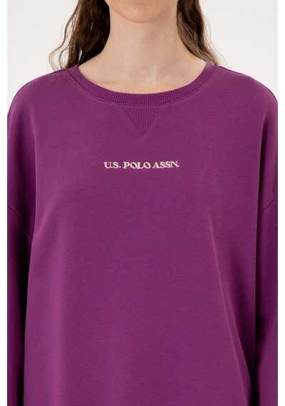 U.S. Polo Assn. Kadın Menekşe Bisiklet Yaka Sweathırt 50313562-VR037