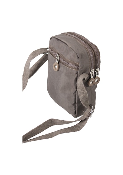 M 227 Mega Bag Krinkıl Kumaş Unisex Küçük Omuz Çantası, Telefonluk Vizon