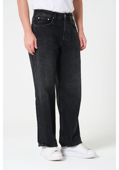 Barmore Super Baggy Fit Jean Unisex Siyah