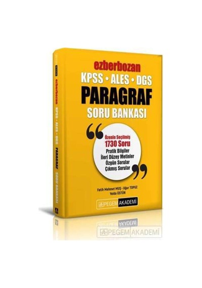 2021 Kpss Ales Dgs Ezberbozan Paragraf Soru Bankası