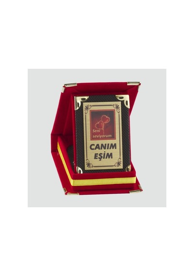 Canım - 561 - Eşim - Glblseme - Plaketi Kırmızı
