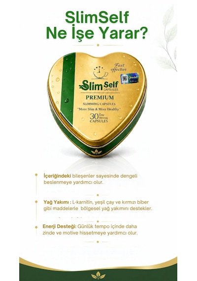 Slimself Premium Bitkisel İçerikli Form Kapsül 30 Daily