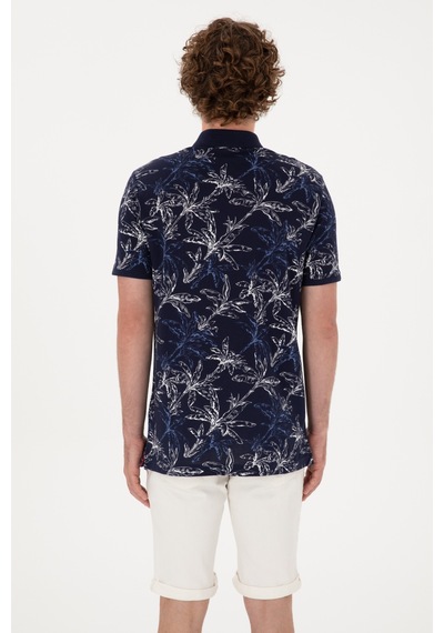 U.S. Polo Assn. Erkek Regular Fit Polo Yaka Lacivert Tişört 50300401-VR033