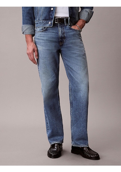 Calvin Klein Erkek 90s Straight Fit Andrew Jean-14935 Mavi