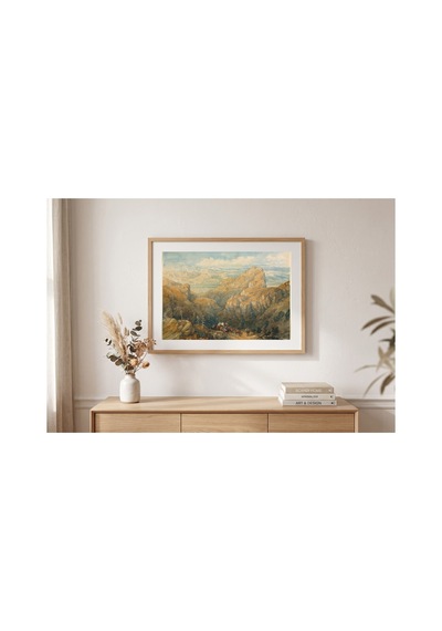 Klasik Sanat Roberts Granada Ovasına İniş Çerçevesiz Poster 21x30 Cm A4 Tablo Klasik Sanat