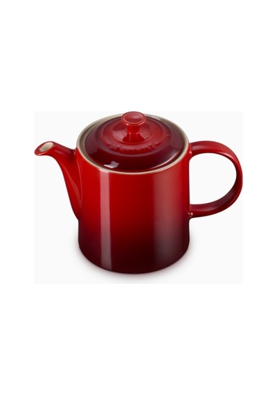 Le Creuset 4 Fincan Kapasite Şık Tasarım Büyük Seramik Demlik Kırmızı