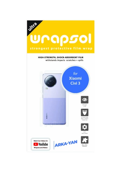 Xiaomi Civi 3 Arka Ve Yan Kaplama Köşeler Dahil Kaplayan Film