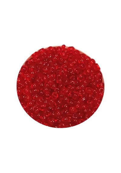 Dökme Cam Kum Boncuk 11/0 2 Mm - 60 Gram - Şeffaf Kırmızı - Bnc056