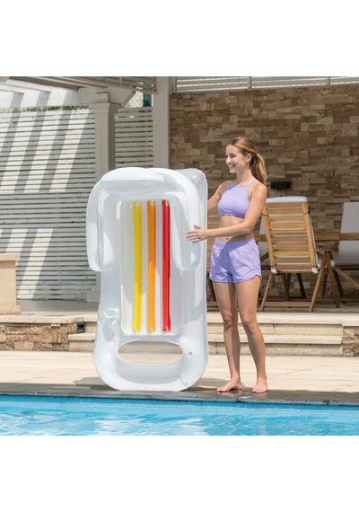 Bestway Şişme Sırt Dayanıklı Deniz Yatağı 150 X 77 X 50 Cm Beyaz 43028b