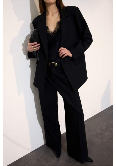 Defacto Oversize Blazer Ceket G9099ax26spbk81 Siyah-bk81