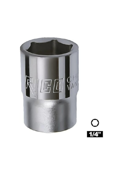 Rıco 1/4 Altı Köşe Lokma 6 Mm