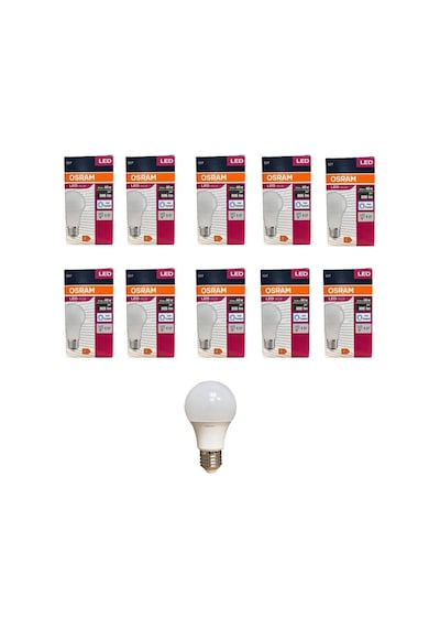8.5 Watt Led Ampul 6500k Beyaz E27-10 Adet Standart