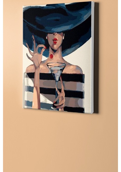 Webstyle Sayılarla Boyama Seti Kasnaklı Cazibeli Güzel 50 X 65 Cm