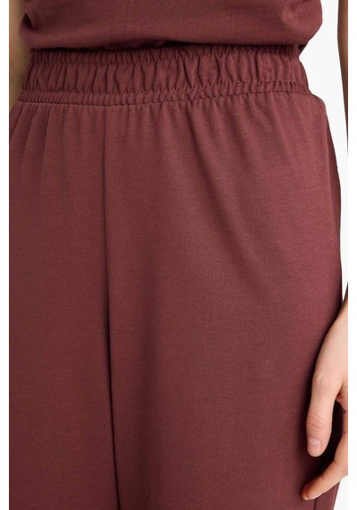 DeFacto Wide Leg Basic Düz Geniş Paça Premium Pantolon E5782AX25SPBR475