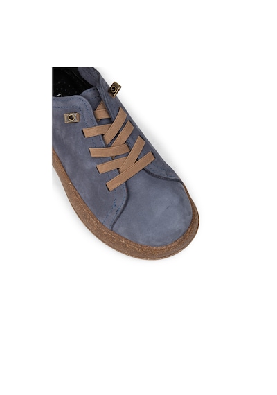 Deery Kadın Hakiki Nubuk Lacivert Sneaker Ayakkabı - Se605zlcvc01 Lacivert