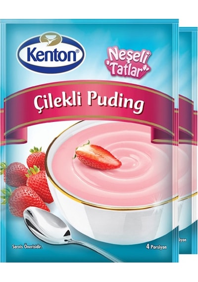 Kenton Puding Neşeli Tatlar Çilekli 12 x 100 G