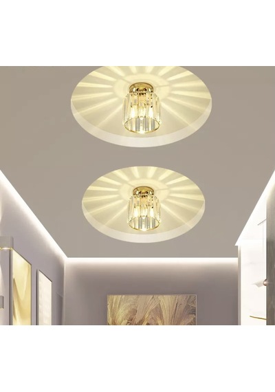 Luna Lighting Luxury Plafonyer Gold Avize 2 Adet LUNAMSLFGD-2 Altın