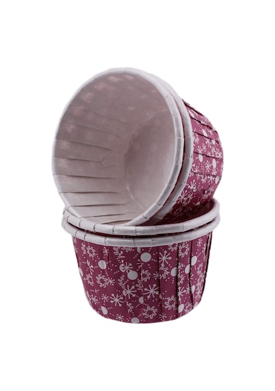 Cupcake Kalıbı Orta Boy 50x39 Mm Kar Desenli 50 Adet Kar Desen N11.1042