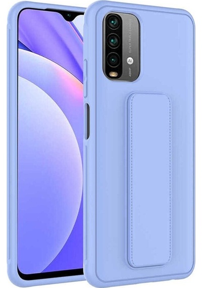 Xiaomi Poco M5s Kılıf Zore Qstand Kapak Lila