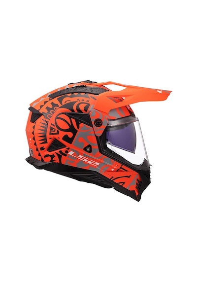 Ls2 Pioneer 2 Rangi Kros Kask Turuncu