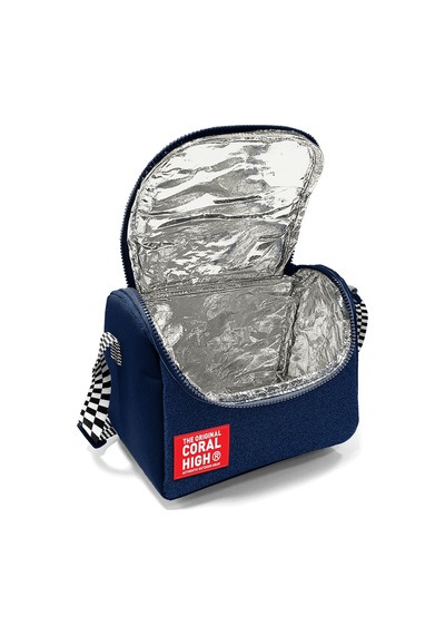 Coral High Kids Siyah Beyaz Dama Thermo Beslenme Çantası 37134 Lacivert
