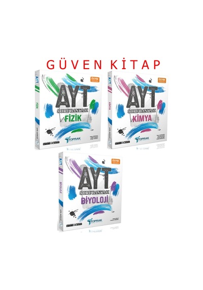 Toprak Yayınları Ayt Fizik Kimya Biyoloji Soru Bankası Seti