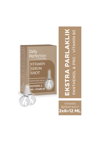 Daily Perfection Pro Shot No:6 Ekstra Parlaklık Provitamin Serum 2 x 6 ML