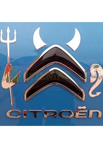 Volkswagen Opel Bmw Mercedes Toyota Honda Hyundai Şeytan Devil Logo 3D Oto Sticker Tüm Araçlar