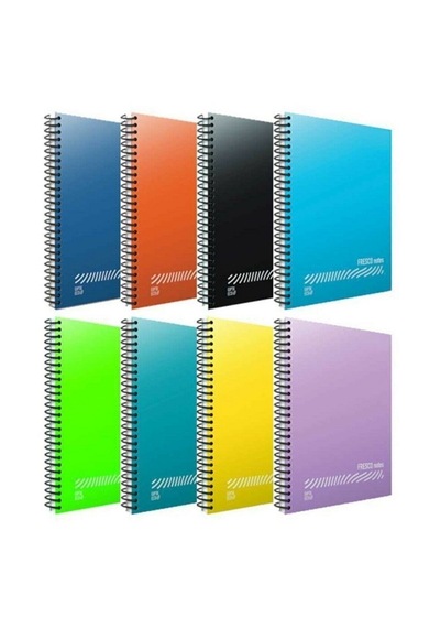 Gıpta Fresco A5 72 Yp.kareli Spr Pp Kapak Defter 4943- 12 Adet Çeşitli Renk Ve Desen