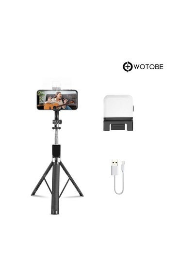 7 Kademeli 360 Derece Ayarlanabilir 1.70 Metre Kumandalı Kamera Sabitleyici Tripod