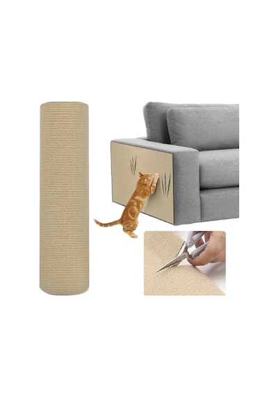 200 Cm X 40 Cm Kendinden Yapışkanlı Kedi Tırmalama Matı, Kendin Yap Kedi Tırmalama Tahtası, Ked