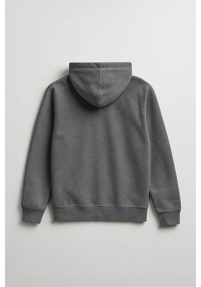Markapia Erkek Fermuarlı Kapüşonlu Cepli Sweatshirt Antrasit