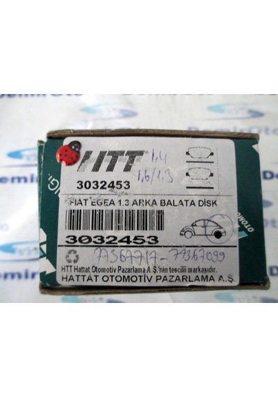 77367717 Fren Balatası Arka Disk 1,3/1,4/1,6 Egea HATTAT