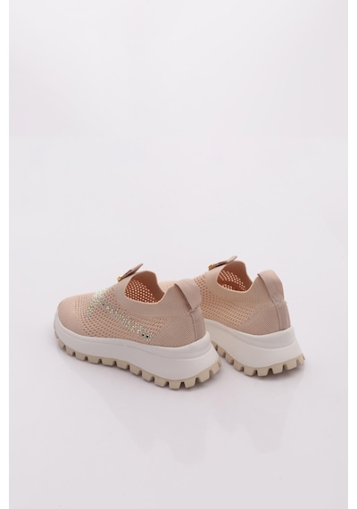 Dgn 302 Kadin Sneaker Ayakkabi Bej