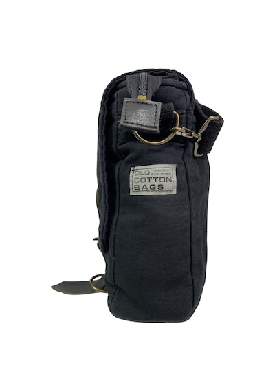 Old Cotton Cargo Vintage Salaş Kaliteli Unisex Günlük Gezi Kamp Okul Postacı Omuz Çantası San Diego 32 Cm X 25 Cm Siyah