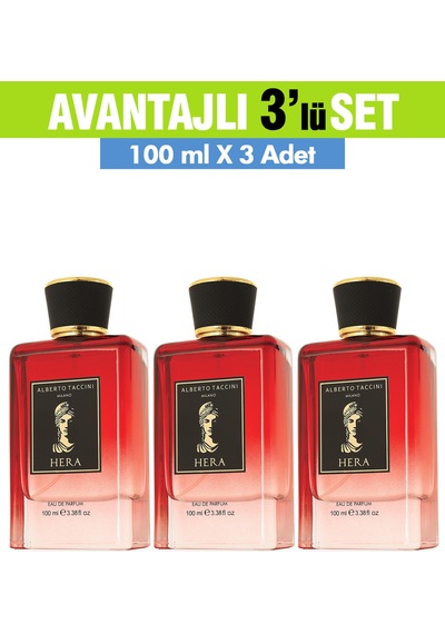 Alberto Taccini Hera Kadın Parfüm EDP 3 x 100 ML