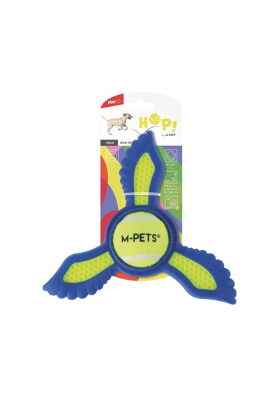 M-pets Hop Helıx Köpek Oyuncağı Yellow & Blue