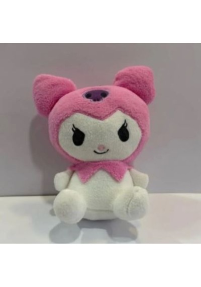 Pembe Kuromi Pelüş 25cm Beyaz - Pembe